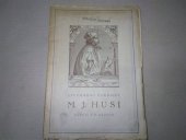 kniha Literární činnost M.J. Husi, Česká akademie věd a umění 1948