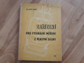 kniha Zařízení pro fysikální měření z vlastní dílny, SPN 1958