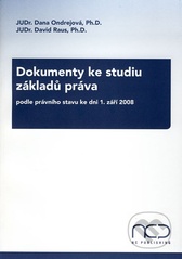 kniha Dokumenty ke studiu základů práva podle právního stavu ke dni 1. září 2008, NC Publishing 2008