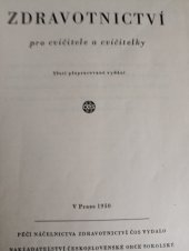 kniha Zdravotnictví pro cvičitele a cvičitelky, Čs. obec sokolská 1950