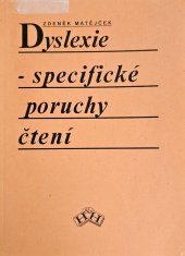 kniha Dyslexie specifické poruchy čtení, H&H 1993