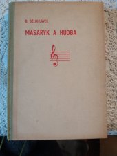 kniha Masaryk a hudba, L. Mazáč 1936