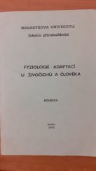 kniha Fyziologie adaptací u živočichů a člověka, Masarykova univerzita 1992