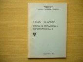 kniha Speciální pedagogika somatopedická 1. [část] Určeno pro obor studium speciální pedagogiky., Univerzita Palackého 1973