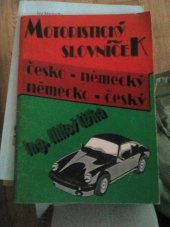 kniha Motoristický slovníček Česko-něm., německo-čes., MC konsorcium 1991