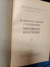 kniha Historický kalendář, B. Kočí 1920