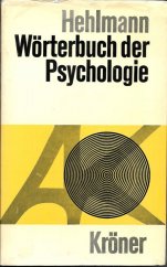 kniha Wörterbuch der Psychologie, Alfred Kröner 1974