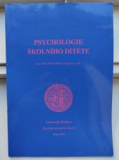 kniha Psychologie školního dítěte, Univerzita Karlova, Husitská teologická fakulta 1995