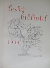 kniha Český bibliofil 1934, Spolek českých bibliofilů 1934