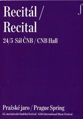 kniha Recitál 24/5 = Recital 24/5 : sál ČNB : Pražské jaro : 65. mezinárodní hudební festival, Pražské jaro 