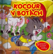 kniha Kocour v botách 5 puzzle uvnitř knihy, Rebo 2005