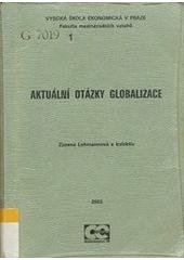 kniha Aktuální otázky globalizace, Oeconomica 2003