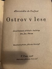 kniha Ostrov v lese Románová příloha “Národní politiky”, Národní politika 1938