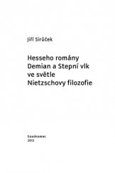 kniha Hesseho romány Demian a Stepní vlk ve světle Nietzschovy filozofie, Gaudeamus 2013