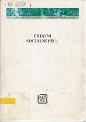 kniha Ústavní sociální péče komentář k právním předpisům (podle právního stavu k 1.12.1998), Votobia 1999