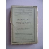 kniha Průmyslová výroba plynů, Československá společnost chemická 1927