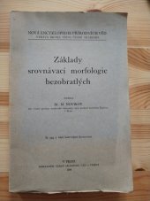 kniha Základy srovnávací morfologie bezobratlých, Česká akademie věd a umění 1936