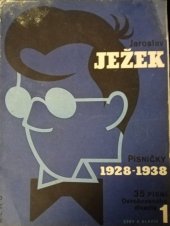 kniha Písničky 1928 - 1938 sv. 1 zpěv a klavír, KLHU 1955