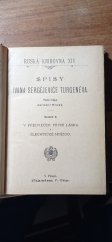 kniha V předvečer První láska ; Šlechtické hnízdo, J. Otto 1897