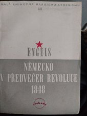 kniha Německo v předvečer revoluce 1848 (postavení Německa), Svoboda 1952