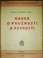 kniha Nauka o pružnosti a pevnosti, Vědecko-technické nakladatelství 1950