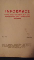 kniha Informace o postupu ve vyřizování záležitostí občanů orgány obvodních národních výborů a Národního výboru města Ostravy, Odbor NVO 1982