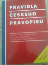 kniha Pravidla českého pravopisu studentské vydání, Academia 2007