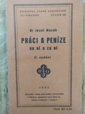 kniha Práci a peníze na ni a za ni, Svaz národního osvobození 1935