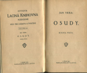 kniha Osudy Kniha prós, J. Otto 1919