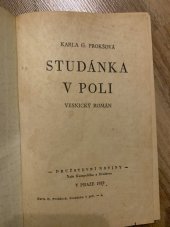 kniha Studánka v poli vesnický román, Družstevní noviny 1939