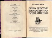 kniha Dějiny spisovné slovenštiny po dobu Štúrovu, Gustav Voleský 1922