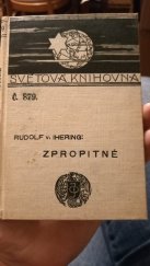 kniha Zpropitné, J. Otto 1911