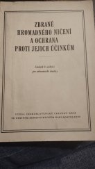 kniha Zbraně hromadného ničení a ochrana proti jejich účinkům dodatek k učebnici pro zdravotnické družiny, SZdN 1956