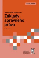 kniha Základy správneho práva, Aleš Čeněk 2014