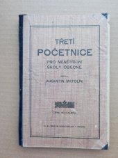 kniha Třetí početnice pro ménětřídní školy obecné, Knihtiskárna c. k. školního knihoskladu v Praze 1914