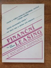 kniha Finanční leasing v současných podmínkách, Mirago 1993