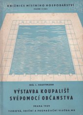 kniha Výstavba koupališť svépomocí občanstva, TEPS 1959