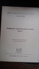 kniha Projektování automatizovaných systémů řízení. 1. [díl], ČVUT 1980