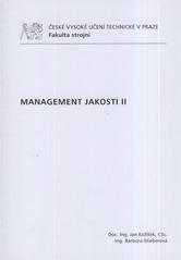 kniha Management jakosti II, ČVUT 2010