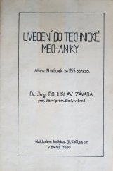 kniha Uvedení do technické mechaniky, St. Kočí 1920