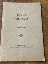 kniha Henri Pirenne, Česká akademie věd a umění 1936