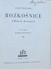 kniha Rozkošnice, B. Procházka 1929