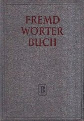 kniha Fremdwörterbuch, Bibliographisches Institut 1954