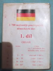 kniha 1 700 nejčastěji používaných německých slov 1. díl, VM COM 2004