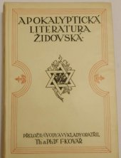 kniha Apokalyptická literatura židovská, Šnajdr 1923