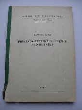 kniha Příklady z fyzikální chemie pro hutníky, VŠB 1961