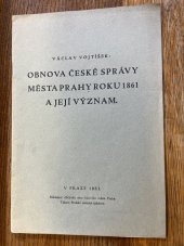 kniha Obnova české správy města Prahy roku 1861 a její význam, Důchody obce hlav. města Prahy 1931