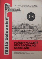 kniha Plánky kolejišť pro začínající modeláře Plánky stanic a kolejišť - geometrie výhybek a kolejiva - sestavování grafikonů vlakové dopravy - 100 technických náčrtů a výkresů, 33 vyobrazení, 4 tabulky, Malá železnice 1975