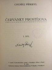 kniha Červánky Prostějova. I. díl, s.n. 1931
