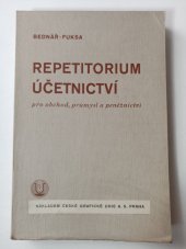 kniha Repetitorium účetnictví pro obchod, průmysl a peněžnictví, Česká grafická Unie 1936